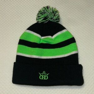 Dynamic Discs POM BEANIE STOCKING CAP Green/ Black disc golf HAT